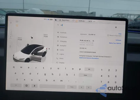 2025 Tesla Model 3 Long Range All-Wheel Drive из США, поврежденный, VIN 5YJ3E1EB6SF876848